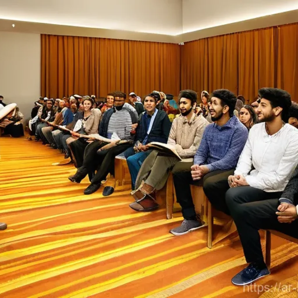 헤이지니와 크리에이티브 콘텐츠 전략 - **Prompt 1: Connecting with the Audience through Authentic Engagement**
    A diverse group of adult...