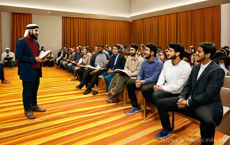 헤이지니와 크리에이티브 콘텐츠 전략 - **Prompt 1: Connecting with the Audience through Authentic Engagement**
A diverse group of adult...